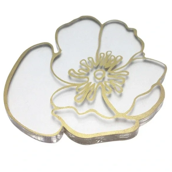 Perrier Jouet Verre Bell Epoque Acrylic 4pc Coaster Set - Picture 2 of 13